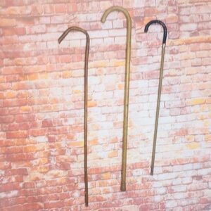Vintage Set of Three Gentleman's Walking Stick Shepards Crook Entertainer Canes